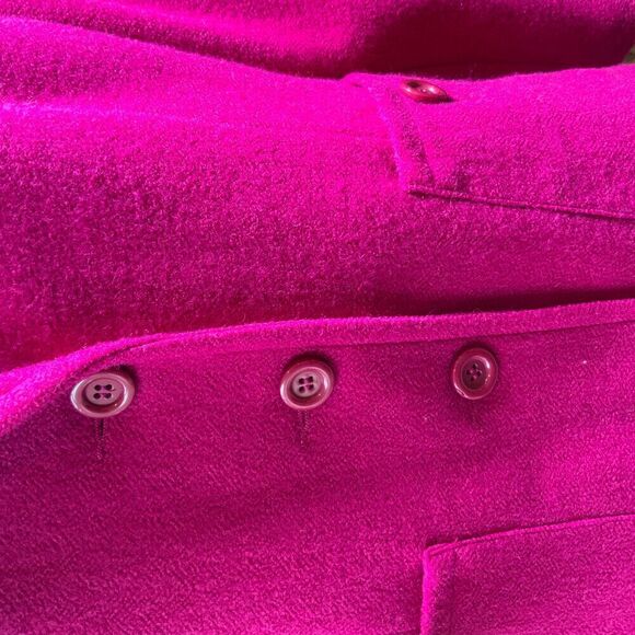 Linea By Louis DellOlio Pink 3 Button Notched Lapel Pockets Blazer Jacket Large - Picture 3 of 13